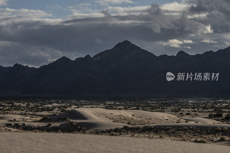 Fx全画幅沙漠景观，下墨西哥，美国/墨西哥边境。